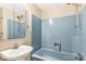 Bathroom with a shower and sink at 315 Rivers St, Rock Hill, SC 29730