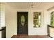 Close-up of the front door with ornate detailing, sidelight window, and covered porch at 315 Rivers St, Rock Hill, SC 29730