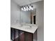 Bathroom featuring a large mirror, double sinks, and modern vanity lighting at 3711 Green Pasture Rd, Charlotte, NC 28269