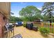 Spacious wooden deck offering a beautiful outdoor area to unwind at 425 Troutman Rd, Rockwell, NC 28138