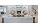 Elegant living room with a fireplace, stylish seating, and serene ambiance for relaxation and entertaining at 4920 Parview S Dr, Charlotte, NC 28226