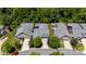 Aerial view of the house showcasing its roof and surrounding greenery at 5214 Polo Gate Blvd, Charlotte, NC 28216
