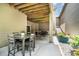 The backyard features an inviting covered patio, perfect for entertaining at 5214 Polo Gate Blvd, Charlotte, NC 28216