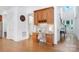 Spacious home office with custom built-in desk and cabinetry, perfect for remote work at 552 Wyndham Ln, Marvin, NC 28173