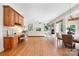 Open living space features a built-in desk area and a connected sitting area with a fireplace at 552 Wyndham Ln, Marvin, NC 28173