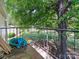 Relax on this balcony overlooking the yard at 7977 Shady Oak Trl, Charlotte, NC 28210