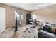 This bedroom has carpeted floors and some items on the floor at 7977 Shady Oak Trl, Charlotte, NC 28210