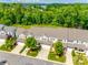 Aerial view of townhomes surrounded by lush trees at 809 River Park Rd, Belmont, NC 28012