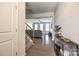 Spacious foyer leading to a living room with hardwood floors at 809 River Park Rd, Belmont, NC 28012
