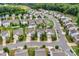 An aerial view of homes that are situated within a well-groomed subdivision at 1177 Bannockburn Ave, Rock Hill, SC 29732