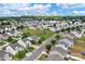Neighborhood aerial view highlighting community playground and many single Gathering homes at 1177 Bannockburn Ave, Rock Hill, SC 29732