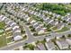 Scenic aerial view of a residential community featuring uniform homes and tree-lined streets at 1177 Bannockburn Ave, Rock Hill, SC 29732