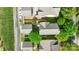 Birds eye view showcasing a residential neighborhood with neatly arranged homes and green trees at 132 E Morehouse Ave, Mooresville, NC 28117