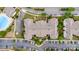 Bird's-eye view of building with extensive parking and landscaping at 14857 Santa Lucia Dr, Charlotte, NC 28277