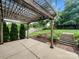 Outdoor patio and landscaped yard with steps leading to the grassy area at 1814 Tradd Ave, Clover, SC 29710
