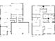 Detailed floor plan showcasing the layout of the kitchen, living room, bedrooms, and garage at 1814 Tradd Ave, Clover, SC 29710