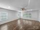 Second living room featuring wood floors, a ceiling fan, recessed lighting, and lots of natural light at 1814 Tradd Ave, Clover, SC 29710
