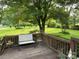 Enjoy the outdoor living on the patio in this scenic backyard at 1925 Mt Hope Church Rd, Salisbury, NC 28146