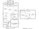 Detailed floor plan showcasing layout of first and second floors with dimensions and room names at 2048 Turnsberry Dr, Monroe, NC 28112