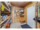 The storage area has shelving, a door, and space for organizing tools, equipment, and other household items at 2632 Montford Nw Ave, Concord, NC 28027