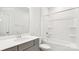 Bathroom featuring a single vanity, bathtub, and shower with clean, modern finishes at 279 Miramar Dr, York, SC 29745