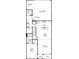 Floorplan of the first level with a 2-car garage, kitchen, casual dining, gathering, and foyer at 3121 Beacon Heights Rd, Indian Land, SC 29707