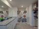 Bathroom featuring granite countertops and a stylish shower curtain at 3322 Brighton Dr, Gastonia, NC 28052