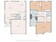 Comprehensive floor plan showcasing the layout of both the first and second floors for this property at 3322 Brighton Dr, Gastonia, NC 28052