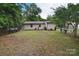Extensive backyard offering a mix of greenery and natural landscaping at 3623 Braden Dr, Charlotte, NC 28216