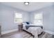 Bright bedroom with wood-look flooring, lots of natural light, and comfortable furnishings at 3623 Braden Dr, Charlotte, NC 28216