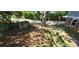Landscaped front yard featuring mature trees, lush greenery, and a peaceful setting at 401 Pamela St, Gastonia, NC 28054