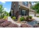 Attractive brick home with dark shutters, green landscaping, and a well-maintained walkway at 4028 Woodsmill Rd, Fort Mill, SC 29707