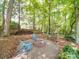 Backyard fire pit featuring Adirondack chairs and a swing for cozy outdoor gatherings at 5900 Colwick Nw Ct, Concord, NC 28027