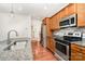 Updated kitchen featuring stainless steel appliances, and hardwood floors at 6033 Bountiful St # 201, Belmont, NC 28012
