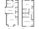 Detailed floor plan showcasing the layout of the home's kitchen, living room, and bedrooms at 6121 Dane Dr, Dallas, NC 28034