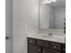 This bathroom features a single sink vanity at 7604 Tanglewood Way, Denver, NC 28037
