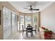 Cozy breakfast nook with large windows providing ample natural light and pleasant views at 8105 Castlemaine Dr, Matthews, NC 28104