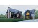 Stylish modern home featuring clean lines, large windows, and a lush green lawn at 866 Concord Rd # 1C, Davidson, NC 28036