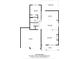 Floor plan showcasing layout of the first floor including living room, kitchen, and garage at 9132 Colwick Hill Ln, Charlotte, NC 28215