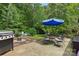 Backyard featuring patio with dining set and grill at 1006 Washburn Ct, Monroe, NC 28110