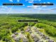 Aerial view showing quick access to I-485 and Uptown Charlotte amid lush greenery and neighborhood at 10901 Greenvale Dr, Harrisburg, NC 28075