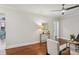 Inviting living room featuring hardwood floors, elegant decor, natural light, and stylish furnishings at 1121 Myrtle Ave # 72, Charlotte, NC 28203