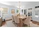 Elegant dining room with a wooden table, upholstered chairs, and natural light at 236 Wales Ave, Charlotte, NC 28209