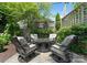 Cozy backyard patio with comfortable seating and a charming fire pit at 236 Wales Ave, Charlotte, NC 28209