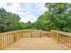 New wooden deck featuring wooden rails and providing a view of the backyard at 251 Hall Spencer Rd, Catawba, SC 29704