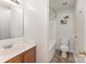 Bathroom with a vanity sink, a toilet, and a shower-tub combination at 2903 Rockingham Sw Ct, Concord, NC 28025