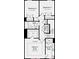 Floorplan of the second floor showcasing bedrooms, baths, and laundry at 316 Catawba Ave, Davidson, NC 28036