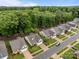 Aerial view of the community showing the proximity to nearby forest at 422 Drake Ln, Salisbury, NC 28146