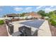 Backyard with a covered, outdoor bar, in-ground pool with patio, and outdoor seating at 4406 Atkinson Way, Monroe, NC 28110
