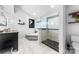 Beautiful bathroom featuring a glass enclosed shower, a soaking tub, and modern fixtures at 4846 Deer Cross Trl, Charlotte, NC 28269